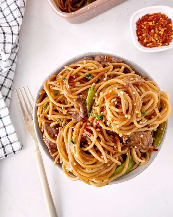 Anti-Hanger Peanut Butter Chilli Oil Noodles